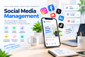 social media management growth workspace